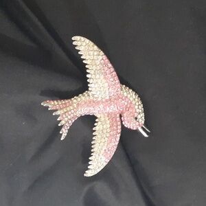 Crystal Bird Brooch